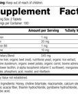 Cataplex® B-GF, 360 Tablets, Rev 04 Supplement Facts