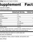 Cataplex® B-Core 120 Tablets Rev 04 Supplement Facts
