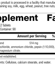 Betaine Hydrochloride, Rev 02 Supplement Facts