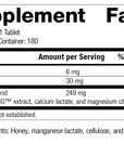 Biost®, 180 Tablets, Rev 03 Supplement Facts