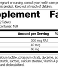 Cataplex® D, 360 Tablets, Rev 06 Supplement Facts