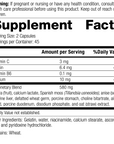 Gastrex®, 90 Capsules, Rev 03 Supplement Facts