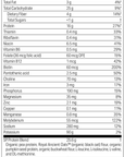 GLP-1 Whole Response™ Vanilla Supplement facts