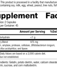 Lact-ENZ 5130 Rev 04 Supplement Facts