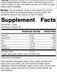 5490 Manganese B12 R17 Supplement Facts