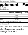 Orchic PMG®, 90 Tablets, Rev 15 Supplement Facts