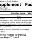 6650 Pancreatrophin PMG-R18 Supplement Facts