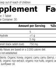 Spanish Black Radish, 20 Tablets, Rev 01 Supplement Label