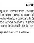 supplement fact label