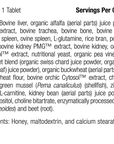 Feline Whole Body Support, 90 tablets, Rev 05 Supplement Facts