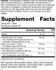 Metabol Complex, 90 Tablets, Rev 03 Supplement Facts