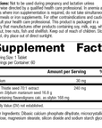 Milk Thistle Forte, 60 Tablets, Rev 01 Supplement Facts