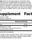 Berberine Active, 60 Tablets, Rev 02 Supplement Facts