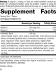 Cataplex A-C, Rev 04 Supplement Facts