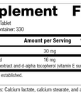 Antronex®, 330 Tablets, Rev 13 Supplement Facts