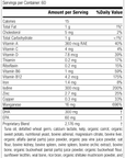 Daily Fundamentals - General Health, Rev 09 Supplement Facts