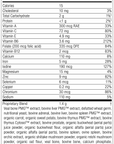 Immune System Health Pack, Rev 05 Supplement Facts