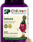 An image of a bottle of SP Children's Immune, a supplement for kids supporting the immune system.
