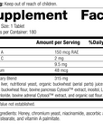 Chromium Complex, 180 Tablets, Rev 03 Supplement Facts
