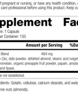 Multizyme®, 150 Tablets, Rev 02 Supplement Facts