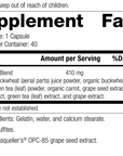 OPC Synergy®, 40 Capsules, Rev 13, Supplement Facts
