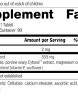 Ovex® P, 90 Tablets, Rev 12 Supplement Facts