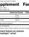 8025 Thytrophon PMG R18 Supplement Facts