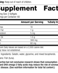 Tuna Omega-3 Oil, 120 Softgels, Rev 11 Supplement Facts