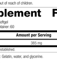 8225 Wheat Germ Oil R16 Supplement Facts