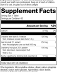 Supplement Facts for Cranberry Complex M1230, Revision 01.