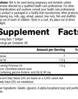 Evening Primrose Oil, 60 Capsules, Rev 10 Supplement Facts
