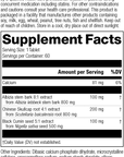 supplement fact label