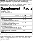 Bacopa Complex, Rev 03 Supplement Facts